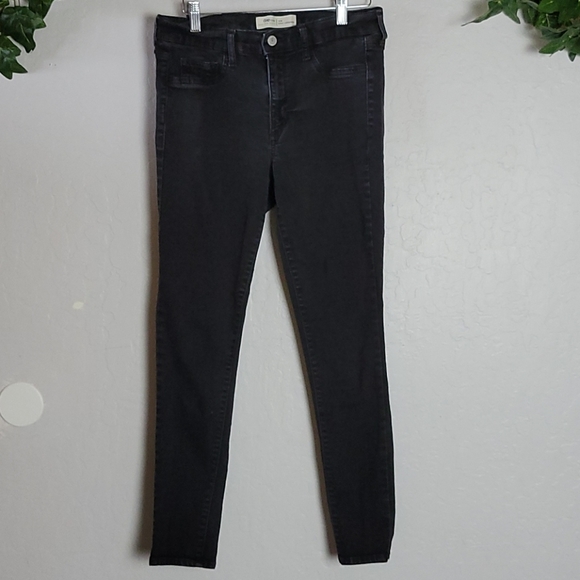 GAP Easy Leggings Black Faded Jeans 30R - Picture 1 of 9